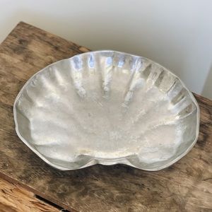 Silver Shell Bowl Beach Tray Dish